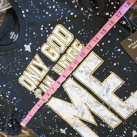 Only God can judge me Boys graphic tee size 16/17 nwt - Picture 7 of 7